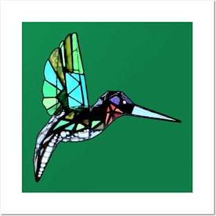 Stained Glass Hummingbird Posters and Art